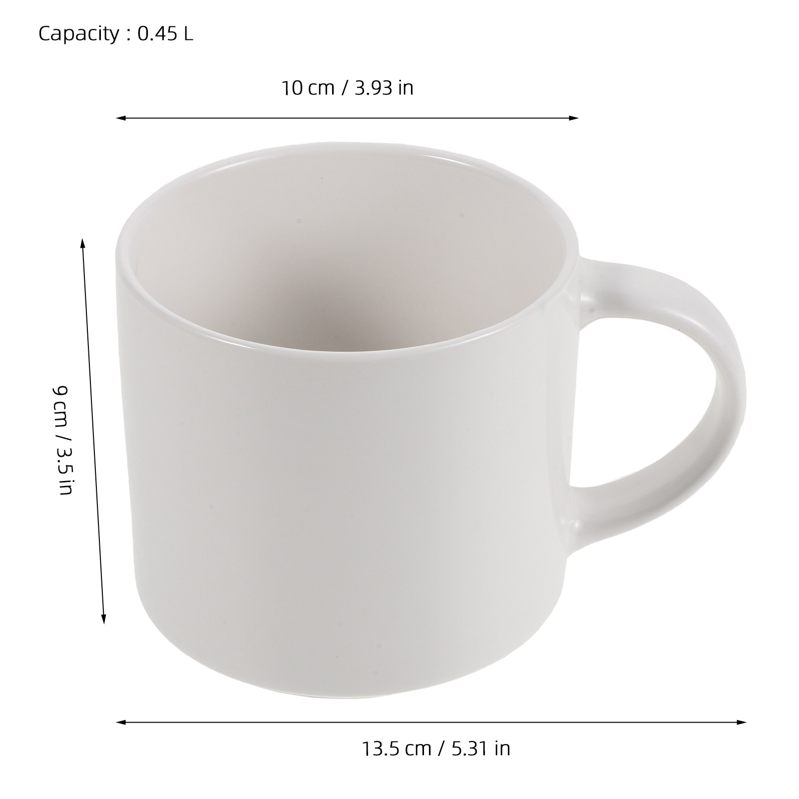 White Ceramic Coffee Mug 15 Oz - Sublimation Mug White ulasan dan harga