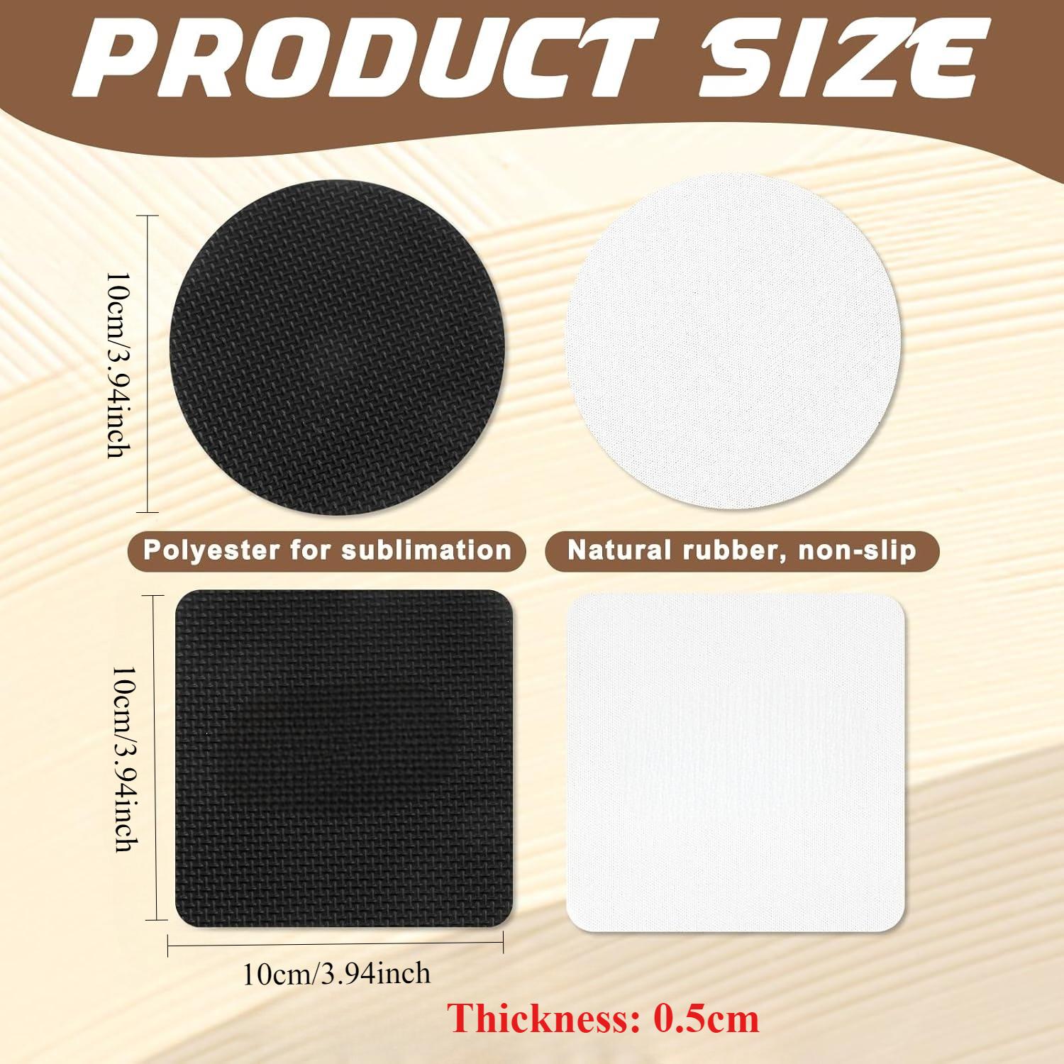 10 Pcs Sublimation Coasters Bl - Coaster Sublimation Blank ulasan dan harga