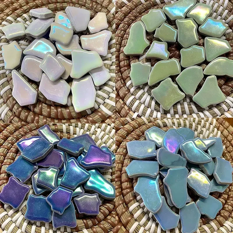 100g irregular Ceramic Mosaic  - Ceramic Tile Blank ulasan dan harga