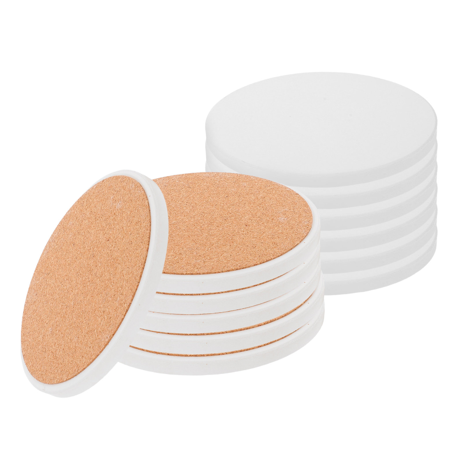 12Pcs Round Blank Ceramic Coas - Coaster Sublimation Blank ulasan dan harga