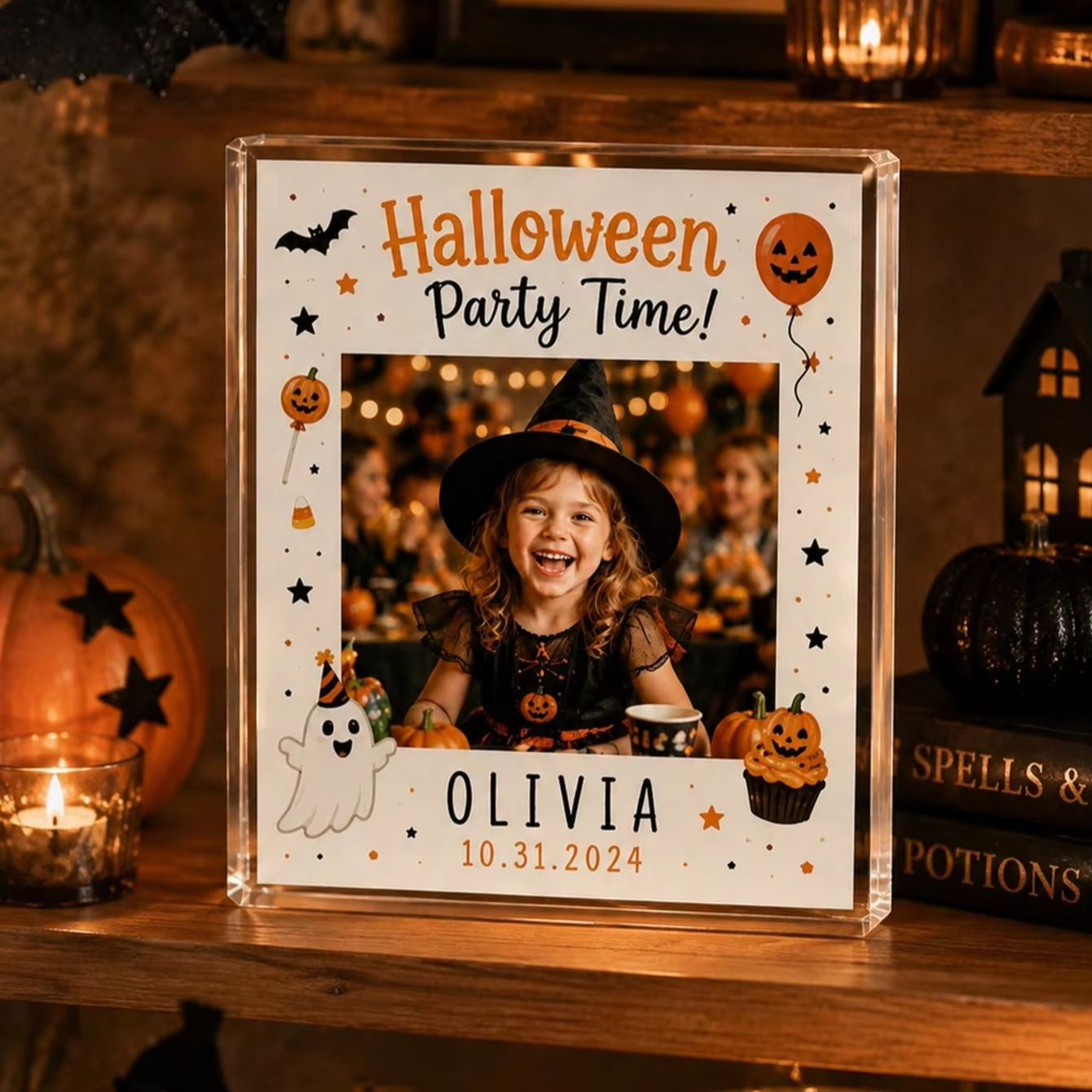 Custom Halloween Acrylic Photo - Photo Acrylic Block ulasan dan harga