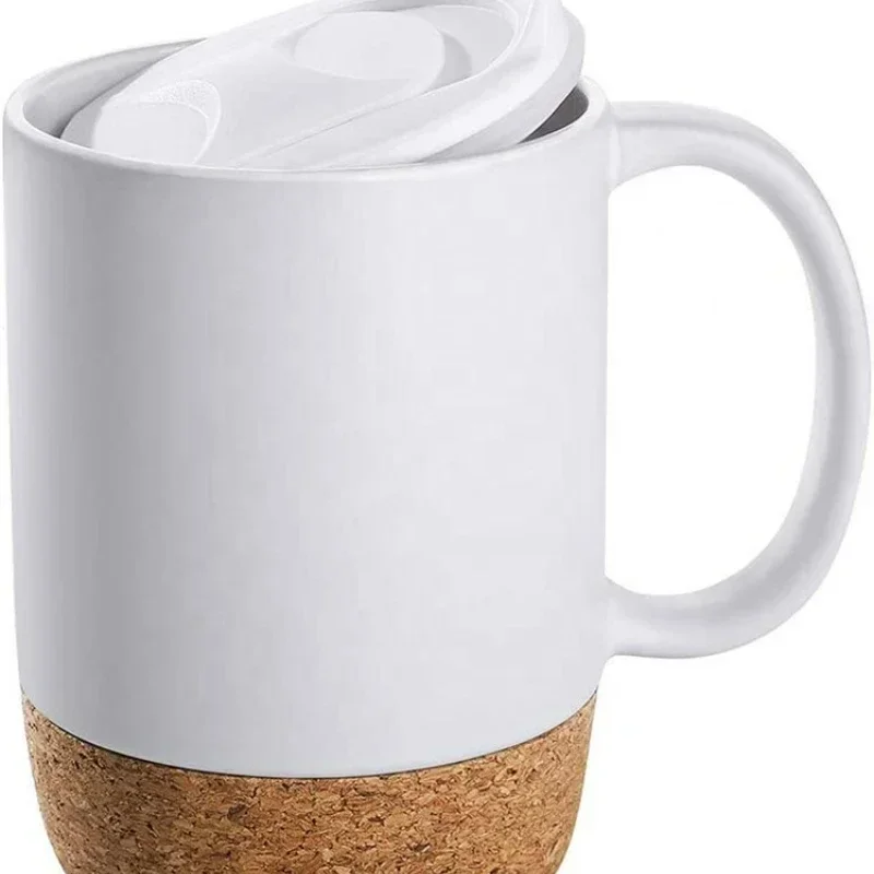 Coffee Mug with Cork Base Bott - Sublimation Mug White ulasan dan harga