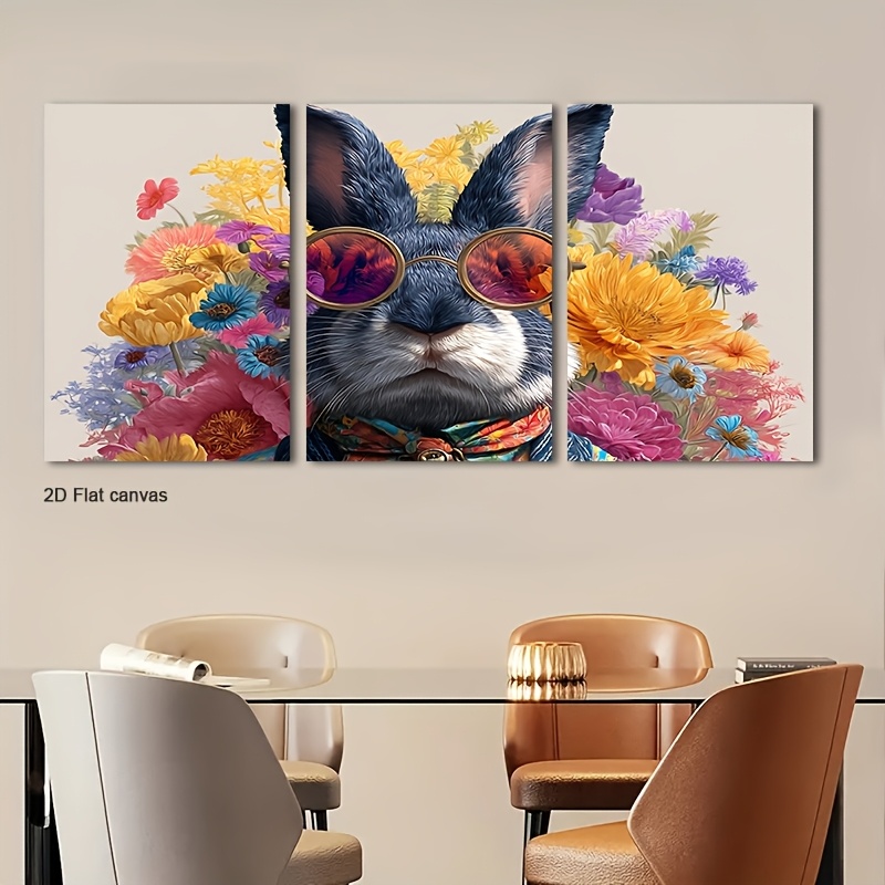 Frameless Canvas 3pcs Blush Ro - Canvas Wrap Ready ulasan dan harga