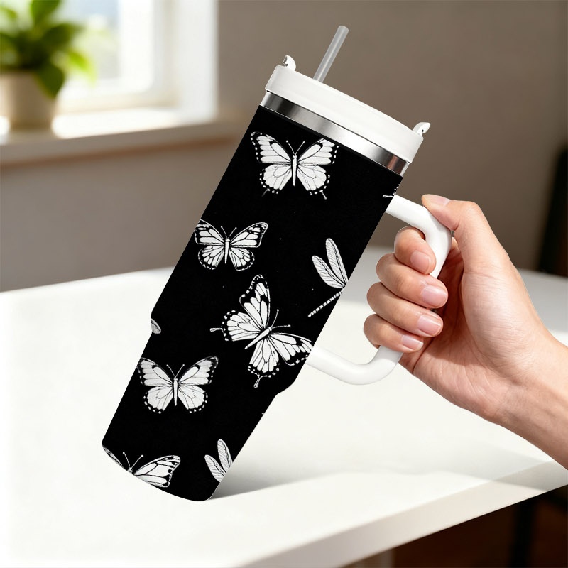 1pc 40 Oz Stainless Steel Doub - Sublimation Mug White ulasan dan harga