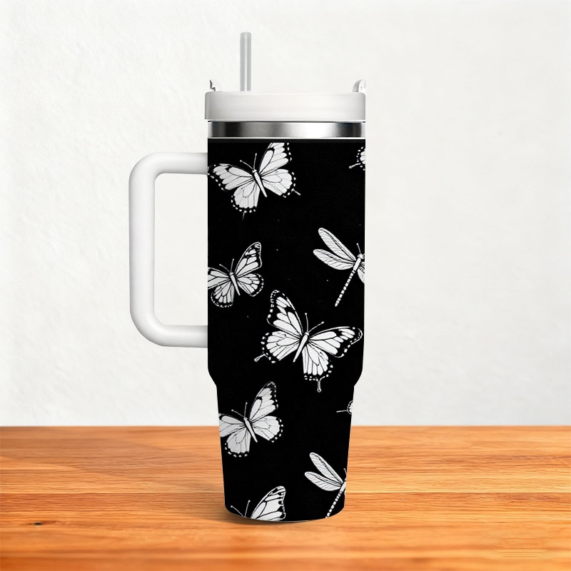 1pc 40 Oz Stainless Steel Doub - Sublimation Mug White ulasan dan harga