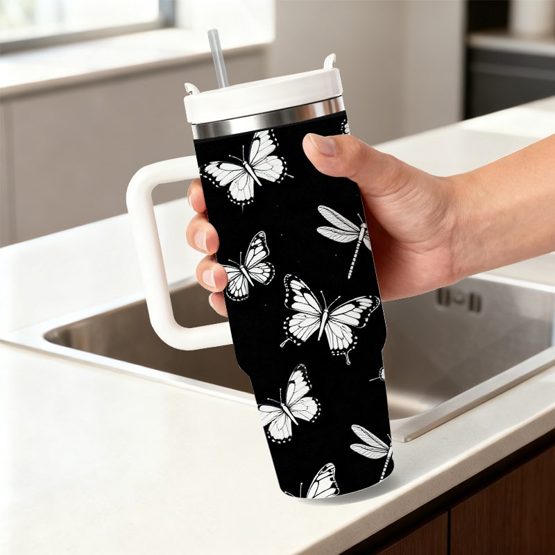 1pc 40 Oz Stainless Steel Doub - Sublimation Mug White ulasan dan harga
