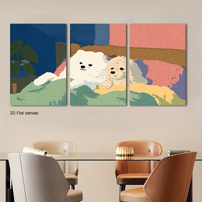 Frameless Canvas 3pcs Framed F - Canvas Wrap Ready ulasan dan harga