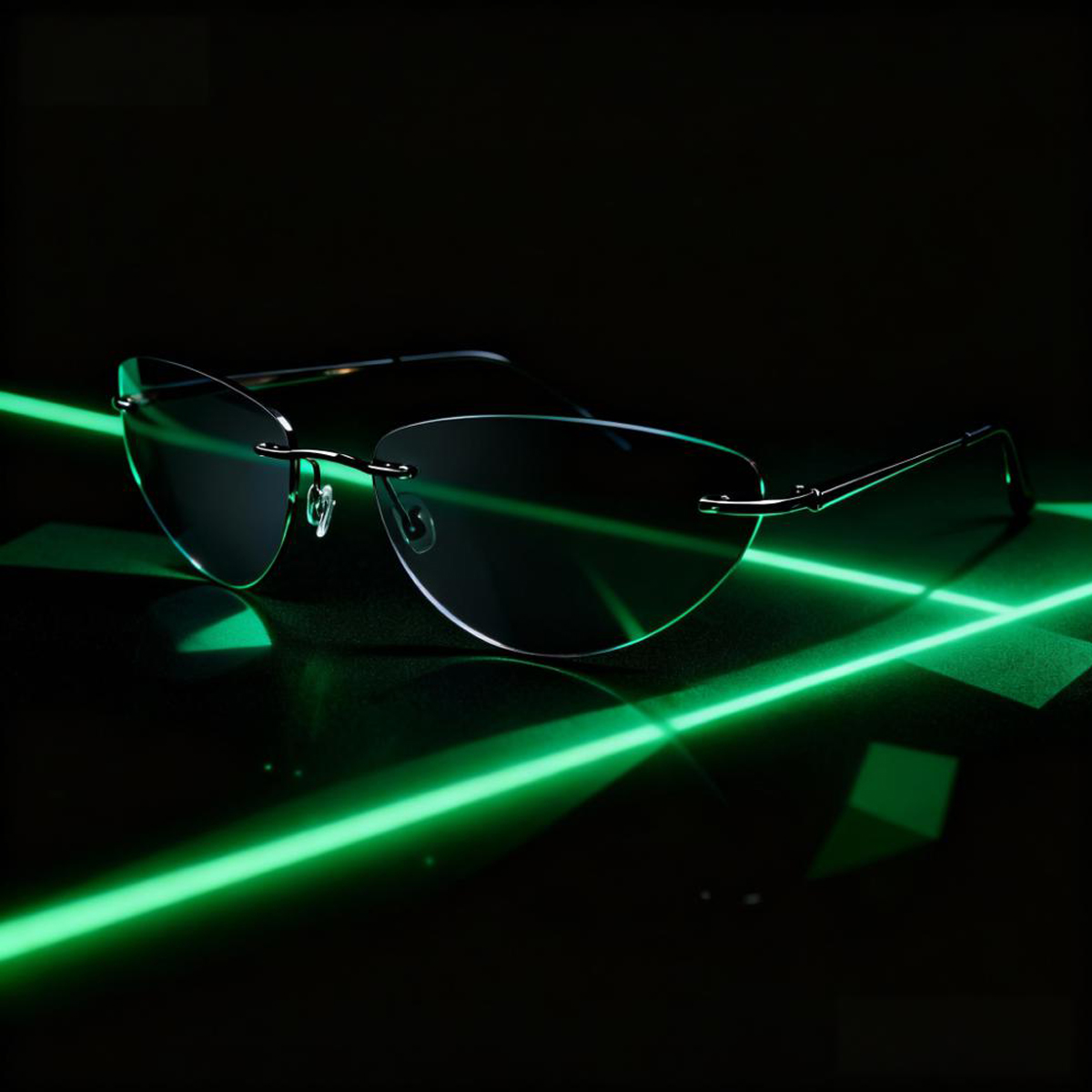 Fashion Rimless Sunglasses, Ca - Metal Photo Panel ulasan dan harga
