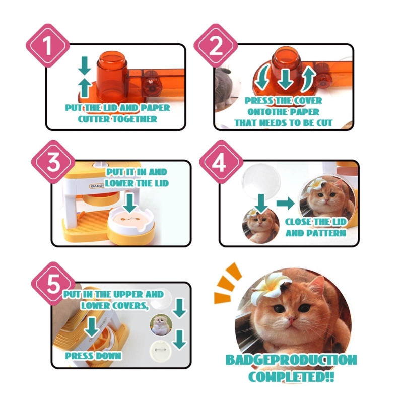 Button Maker Machine Badge Mak - Button Badge Blank ulasan dan harga