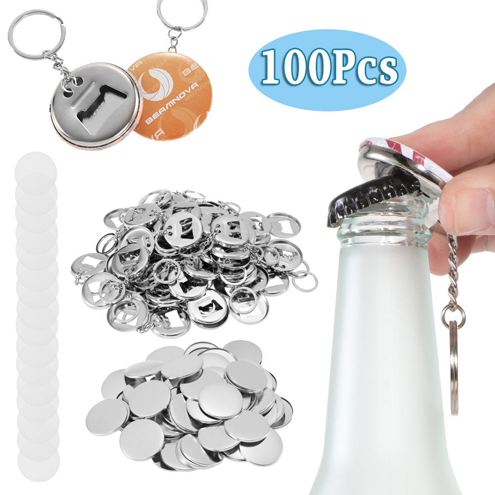 100pcs Badge Materials Bottle  - Button Badge Blank ulasan dan harga