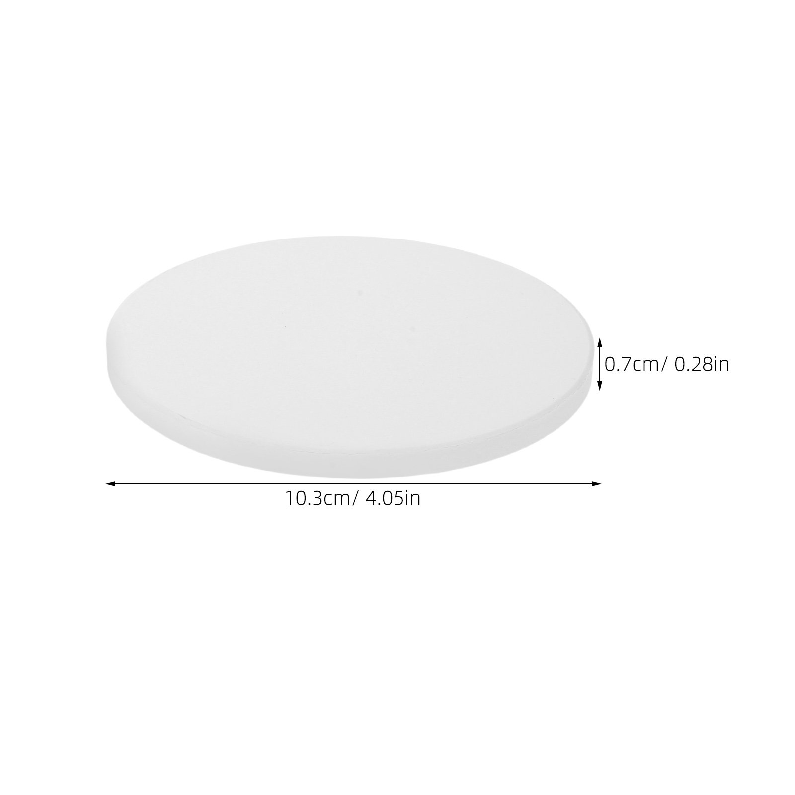 12Pcs Blank White Round Cerami - Ceramic Tile Blank ulasan dan harga