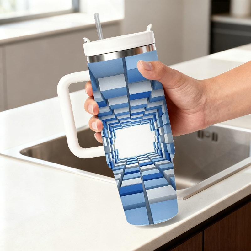 40 Oz Stainless Steel Double W - Sublimation Mug White ulasan dan harga