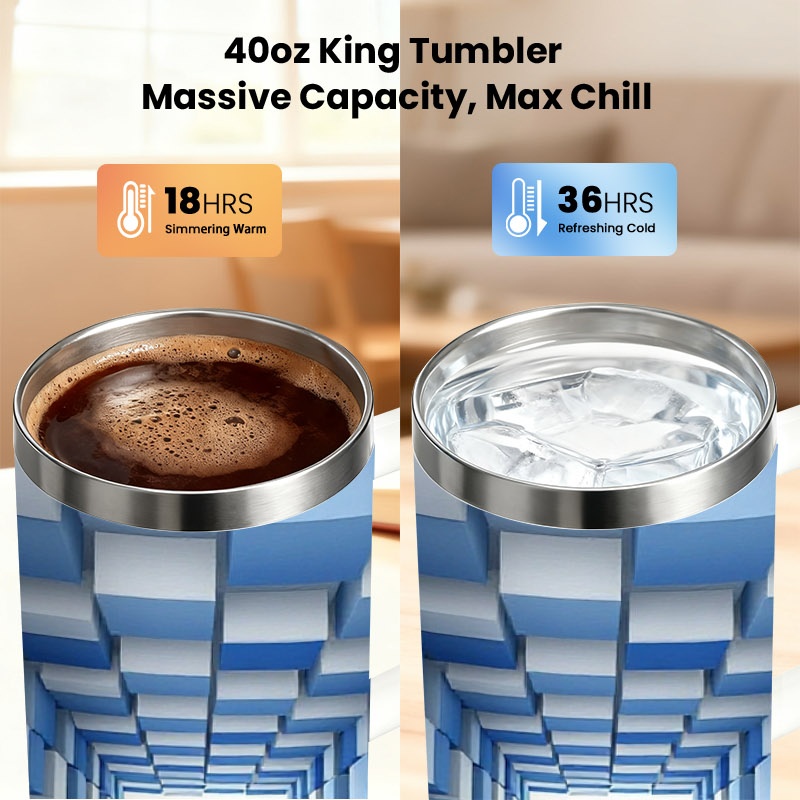 40 Oz Stainless Steel Double W - Sublimation Mug White ulasan dan harga