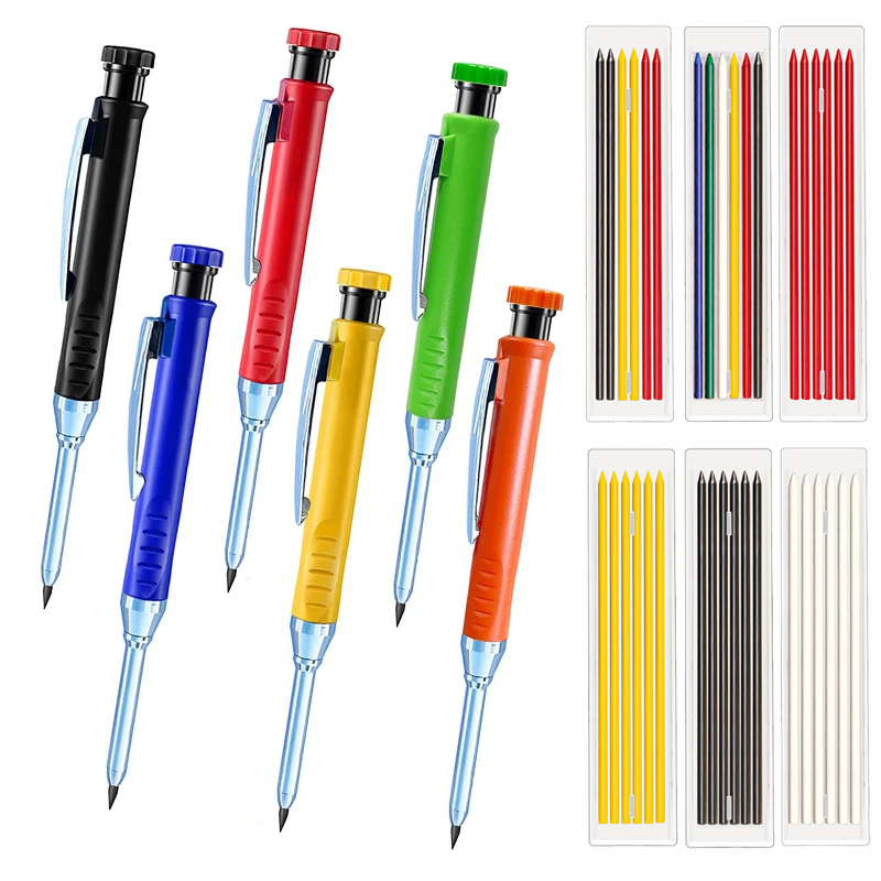 6 Colors Woodworking Automatic - Staedtler Pencil Lumocolor ulasan dan harga