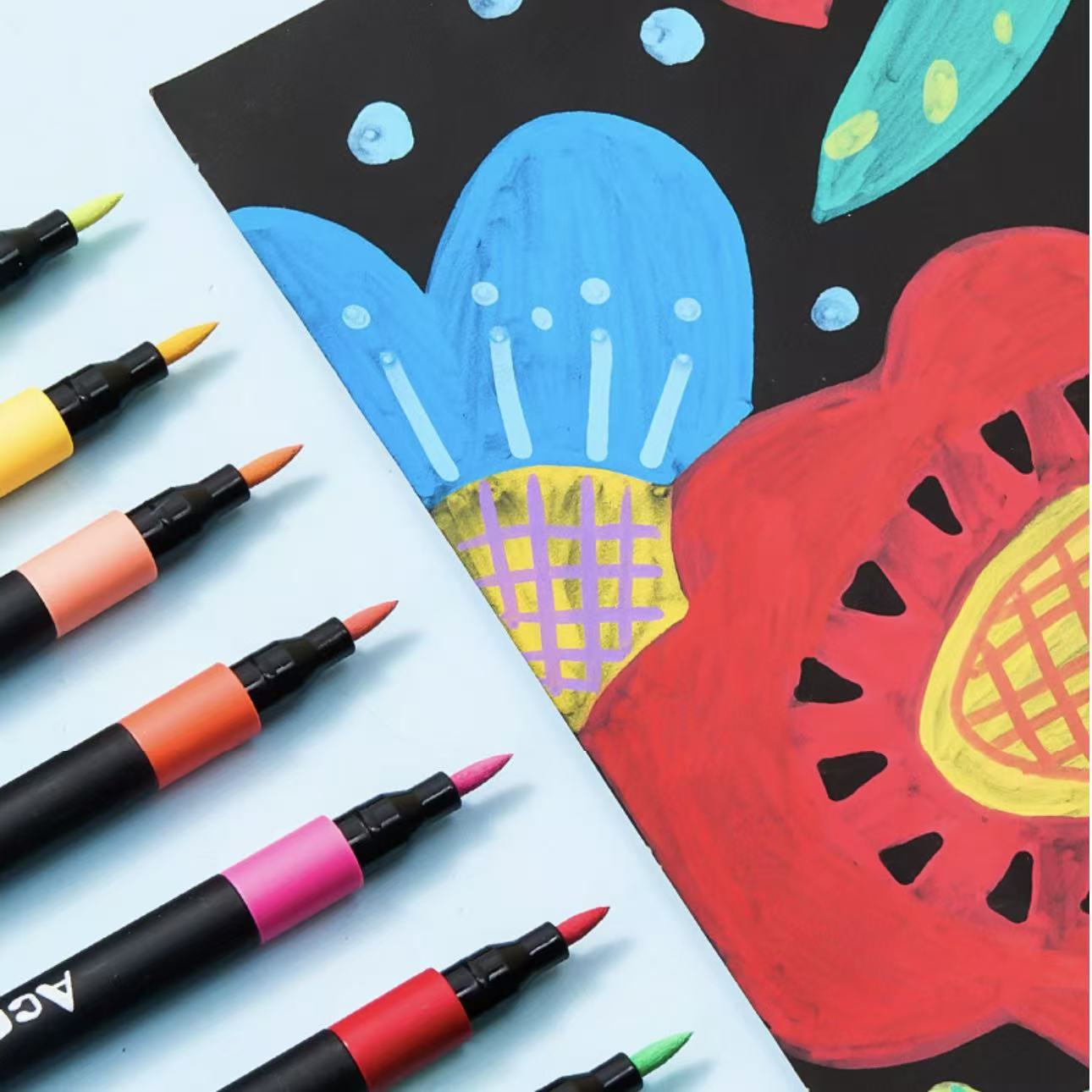12/24/36pcs Soft Brush Tip Acr - Copic Marker Classic ulasan dan harga